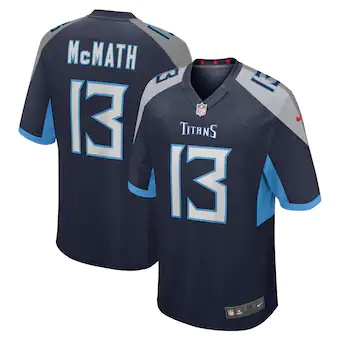mens nike racey mcmath navy tennessee titans game player je